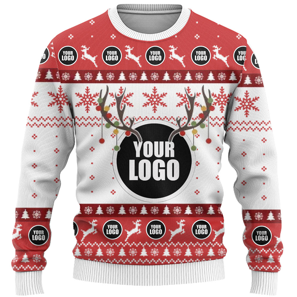 DYI Logo Or Face Ugly Christmas Sweater 9